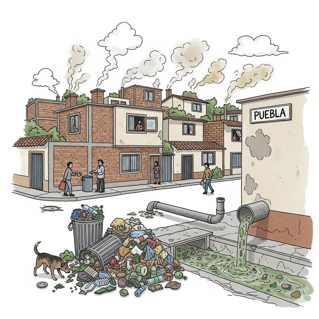 Fábrica contaminando